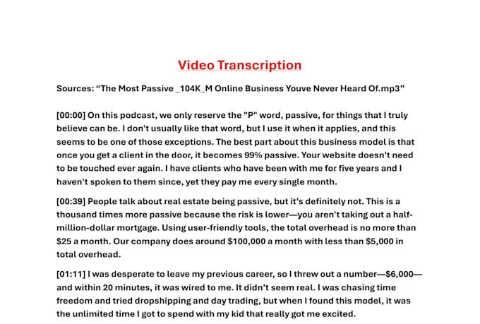 transcribe audio or video files